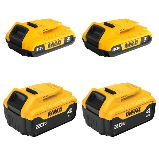 Picture of Dewalt® 20V Max Lithium Ion Battery 4-Pack Part# - Dcb324-4