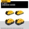 Picture of Dewalt® 20V Max Lithium Ion Battery 4-Pack Part# - Dcb324-4