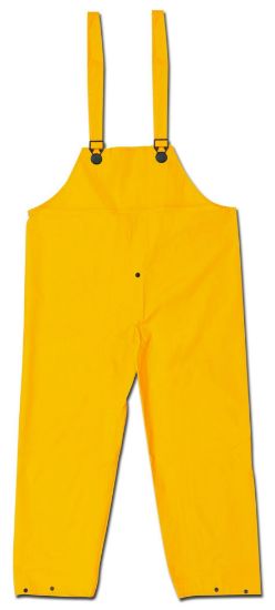 Picture of Mcr Safety Classic .35Mm Pvc/Poly Bib Overall W/Fly Yellow Part# - 200Bpm