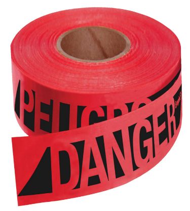 Picture of Empire® Level Reinforced Danger/Peligobarr Tape-Rd W/Blk Prnt Part# - 76-0604