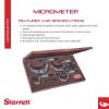 Picture of L.S. Starrett Precision Outside Micrometer Set  0-4 Part# - 68041