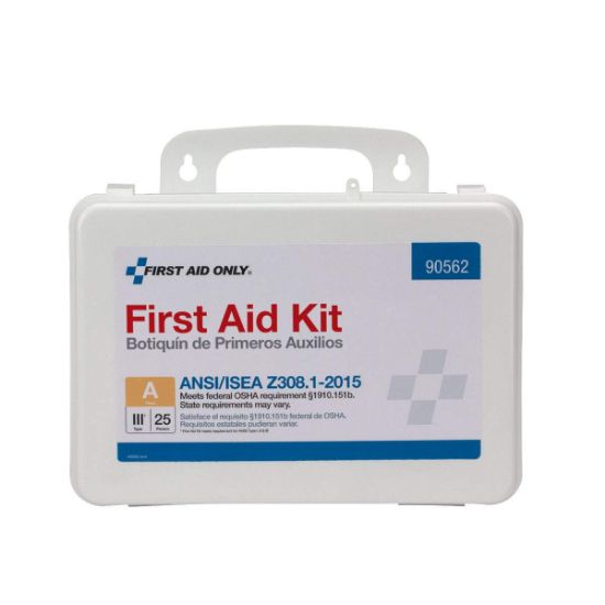 Picture of First Aid Only® 25 Person First Aid Kit Ansi A   Plastic Case Part# - 90562