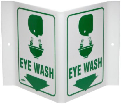 Picture of Brady® Prinzing V Sign Eye Wash Part# - 49371