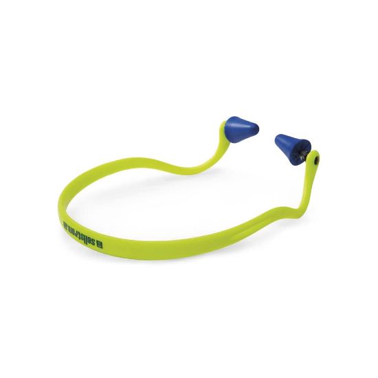 Picture of Sellstrom® Reusable Banded Ear Plugs 25Db Nrr Hi-Viz Gr/Bl Part# - S23430