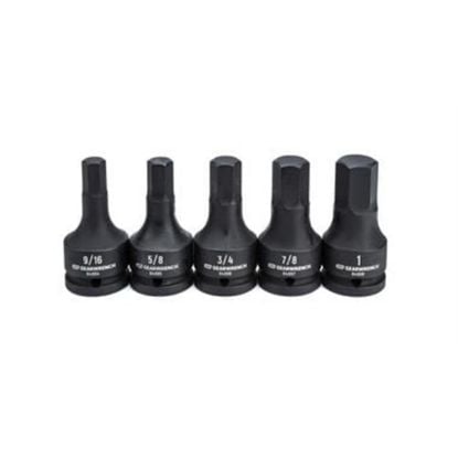 Picture of Gearwrench® Imp 3/4Dr Hex Bit Skt Set 5Pc Sae Part# - 84899-06