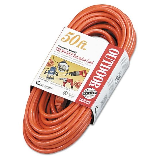 Picture of Southwire 50' 14/3 Sjtw-A Red 3-Way Power Block 300V Part# - 4218Sw8804