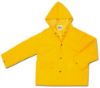 Picture of Mcr Safety Classic .35Mm Pvc/Poly Jacket W/Att Hood- Yellow Part# - 200Jhx3