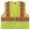 Picture of Ergodyne Lime Two-Tone Vest Meshzipper Part# - 21325