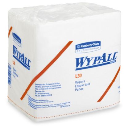 Picture of Kimberly-Clark Professional Wypall L30 Economizer Wipers Wht Q-Fold 12Bx/Ca Part# - 5812