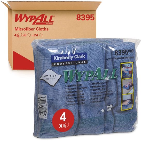 Picture of Kimberly-Clark Professional C- Wypall Microfiber Cloblue 6Wps/Bg Part# - 83620