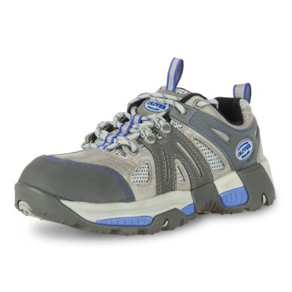 Picture of Oliver By Honeywell Gray/Blue  Leather Low Hiker  3 In  Steel Toe Part# - Ol11111-Gry-070