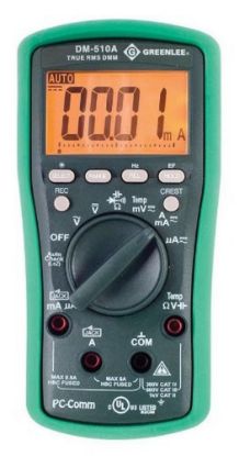 Picture of Greenlee® Dmm Trms Ac/Dc Cap Temp(Dm-510A) Part# - Dm-510A