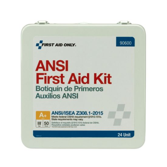 Picture of First Aid Only® 24 Unit First Aid Kit  Ansi A+   Metal Case Part# - 90600