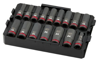 Picture of Milwaukee® Tool Shockwave Imp Duty Skt 1/2 Dr 16Pc Mm Tray Part# - 49-66-6818