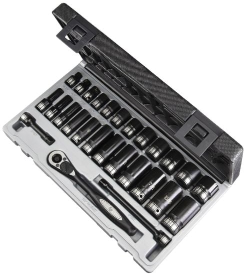 Picture of Grey Pneumatic 3/8" Dr. 27Pc Fract. Std& Deep Duo-Socket Set - Part# - 81627Rd