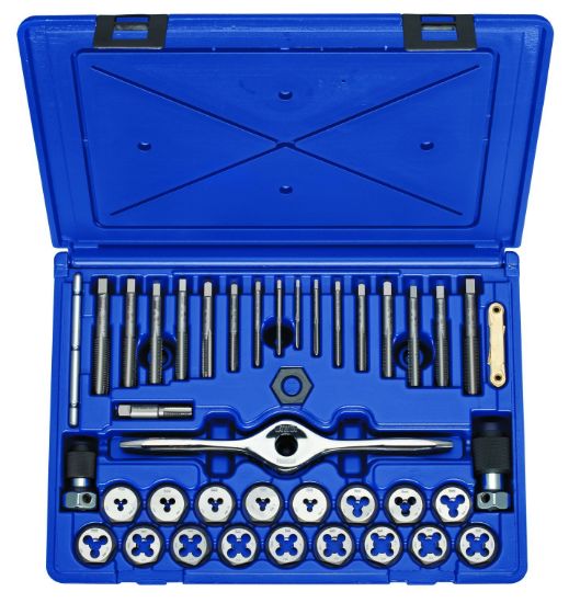 Picture of Irwin® 40-Pc Machine Screw & Metric Plug Tap & Die Set Part# - 1835092