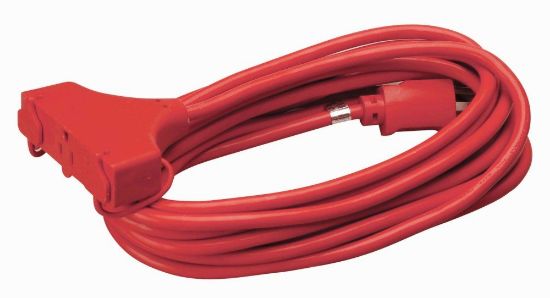 Picture of Southwire 25' 14/3 Sjtw-A Red 3-Way Power Block 300V Part# - 4217Sw8804