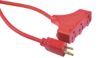 Picture of Southwire 25' 14/3 Sjtw-A Red 3-Way Power Block 300V Part# - 4217Sw8804