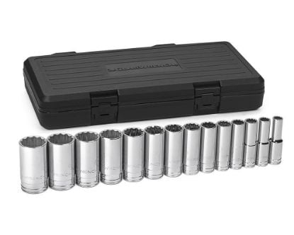 Picture of Gearwrench® 14 Pc. 1/2" Drive 12 Point Deep Sae Socket Set Part# - 80732