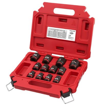 Picture of Milwaukee® Tool 12Pc Shockwave Imp Duty1/2" Dr Saestd 6Ptskt Part# - 49-66-7010