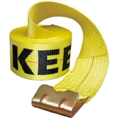 Picture of Keeper 4"X30' Winch Strap 15000Lbs Capacity W/Flat Hoo Part# - 4926