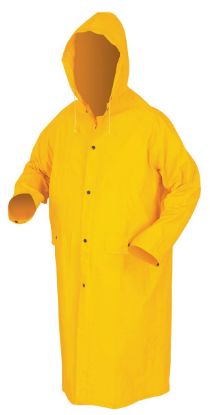 Picture of Mcr Safety Classic- .35Mm- Pvc/Polyester- 49" Coat- Yellow Part# - 200Cs