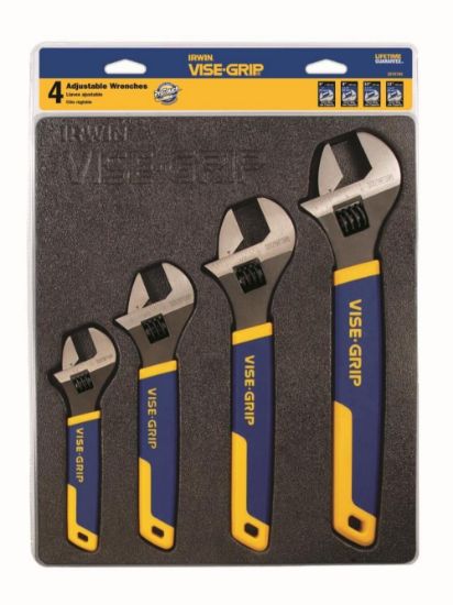 Picture of Irwin® 4 Piece Adjustable Wrench Tray Set (6/8/10/12) Part# - 2078706