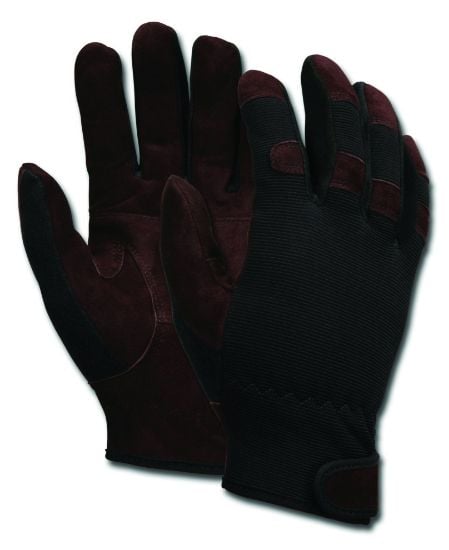 Picture of Mcr Safety Multi-Task Black/Brown Economy Leather Glove Part# - 920M