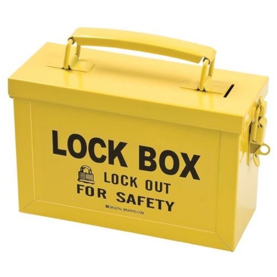 Picture of Brady® Group Lock Box - Yellow Part# - 65672