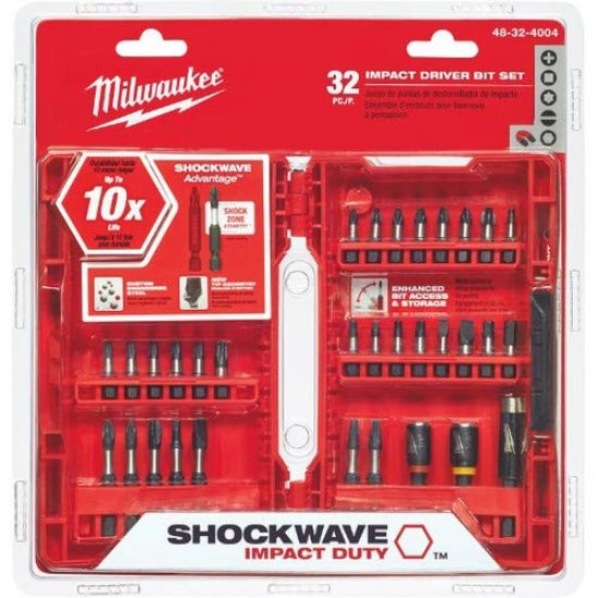 Picture of Milwaukee® Tool Shockwave Driver Bit Set32Pc Part# - 48-32-4004