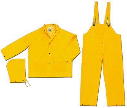 Picture of Mcr Safety Classic- .35Mm- Pvc/Polyester- Suit- 3 Pc Yellow Part# - 2003M