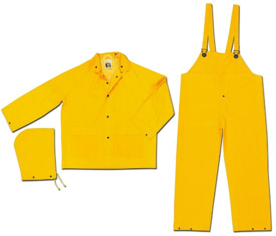 Picture of Mcr Safety Classic- .35Mm- Pvc/Polyester- Suit- 3 Pc Yellow Part# - 2003M