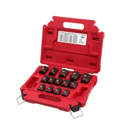 Picture of Milwaukee® Tool 14Pc Shockwave Imp Duty1/2" Dr Metstd 6Pt Skt Part# - 49-66-7013