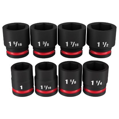 Picture of Milwaukee® Tool 8Pc Shockwave Imp Duty 3/4" Dr Saestd 6Pt S Part# - 49-66-7017