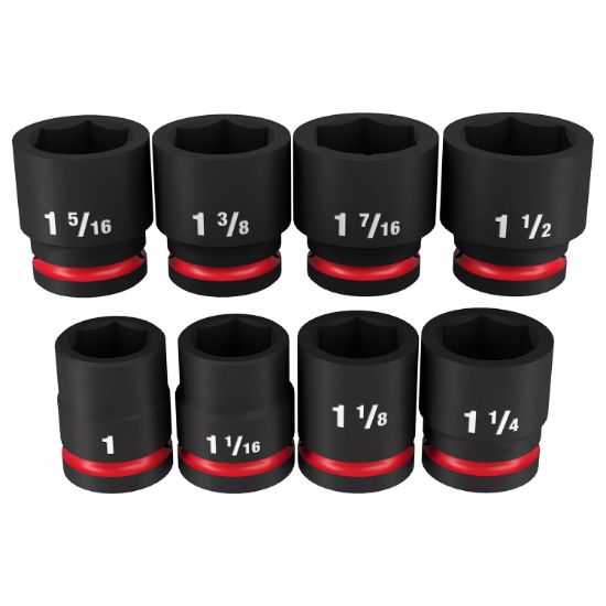 Picture of Milwaukee® Tool 8Pc Shockwave Imp Duty 3/4" Dr Saestd 6Pt S Part# - 49-66-7017