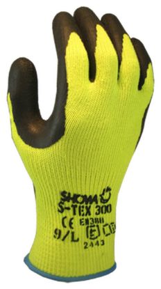 Picture of Showa® Disp Er Palm Coating- Hivis Yellow/Bl Dz6 Part# - S-Tex300L-09