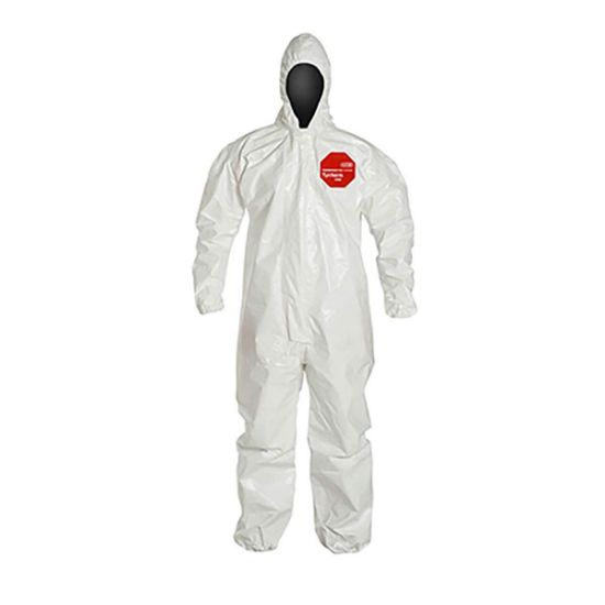 Picture of Dupont Tychem Sl Coverall Zip Ft Hd Elas Wrt/Ank Taped Part# - D13485187