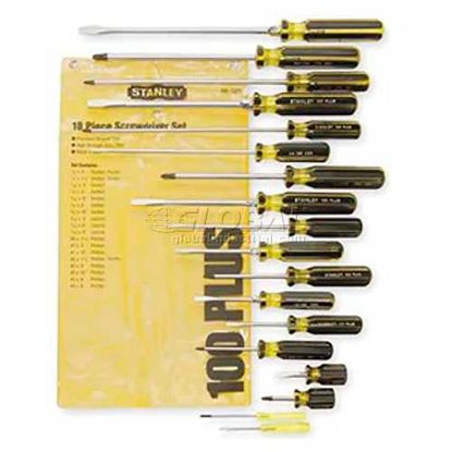 Picture of Stanley® 18 Piece 100 Plus Combination Screwdriver Set Part# - 66-520-A