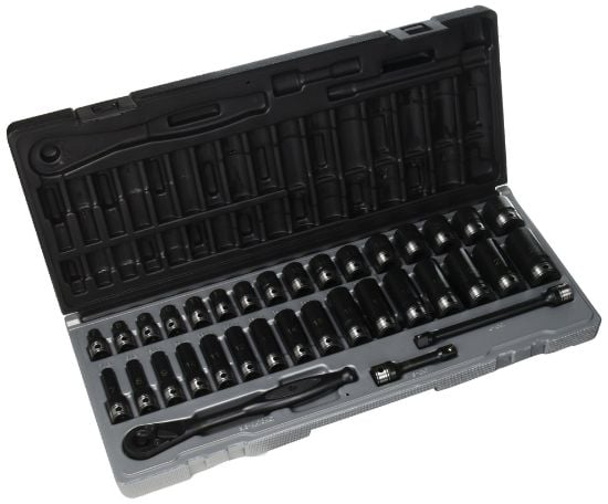 Picture of Grey Pneumatic 3/8" Dr. 35Pc Metric Std& Deep Duo-Socket Set - Part# - 81635Mrd