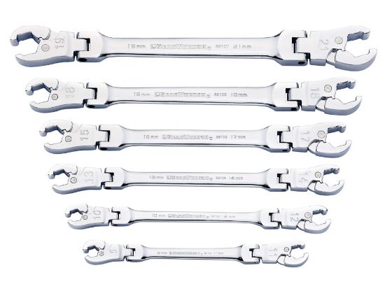 Picture of Gearwrench® 6Pc Met Ratcheting Flexflare Nut Wrench Set Part# - 89101D