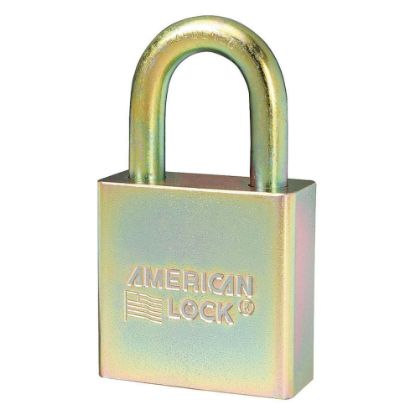 Picture of American Lock Solid Steel Padlock Keyed Alike Set Of 10 Locks Part# - A5200Glnkas10