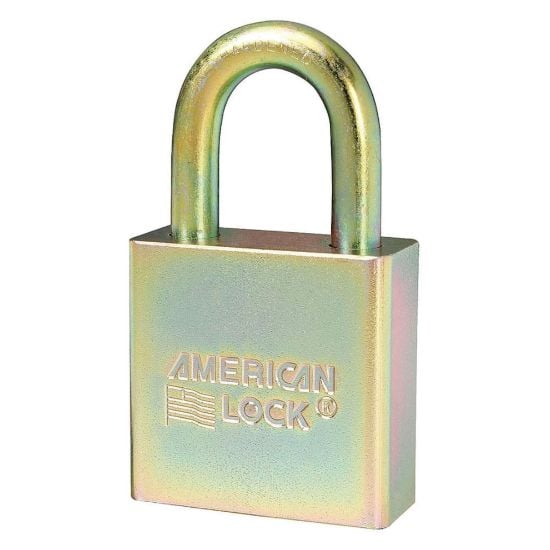 Picture of American Lock Solid Steel Padlock Keyed Alike Set Of 10 Locks Part# - A5200Glnkas10