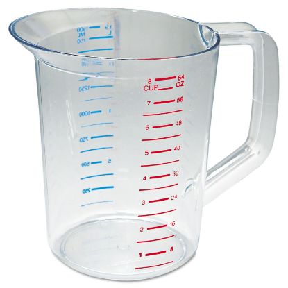 Picture of Rubbermaid Commercial Measuring Cup 2Qt/2.2L Clr Part# - Fg321700Clr