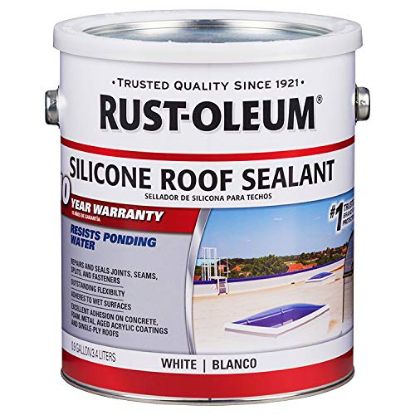 Picture of Rust-Oleum® Roofing Silicone Roof Sealant  White  0.9 Gal Part# - 338726