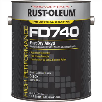 Picture of Rust-Oleum® Fd740 Fast Dry Alkyd  Gloss Black  1 Gal Part# - 201107