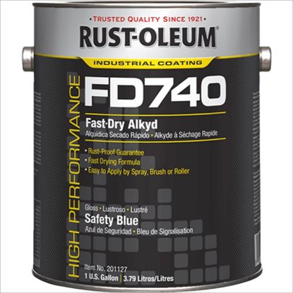 Picture of Rust-Oleum® Fd740 Fast Dry Alkyd  Gloss Safety Blue  1 Gal Part# - 201127