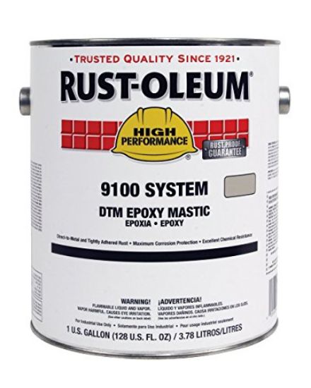 Picture of Rust-Oleum® 9100 Dtm Epoxy Mastic  Safety Orange  1 Gal Part# - 204005