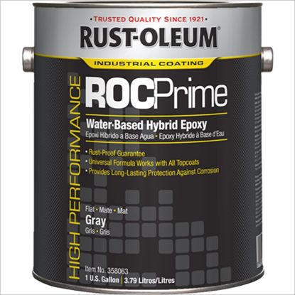 Picture of Rust-Oleum® Hybrid Epoxy Primer  Flat Gray  1 Gal Part# - 358063