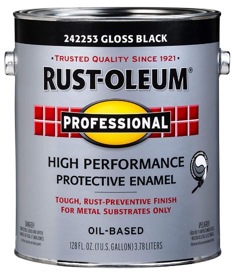 Picture of Rust-Oleum® Rust-Oleum Professionalgloss Black  1 Gallon Part# - 242253