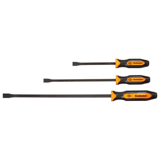 Picture of Mayhew™ Tools 3 Pc Curved Pry Bar Setorange (12C  17C  25C) Part# - 14071Or